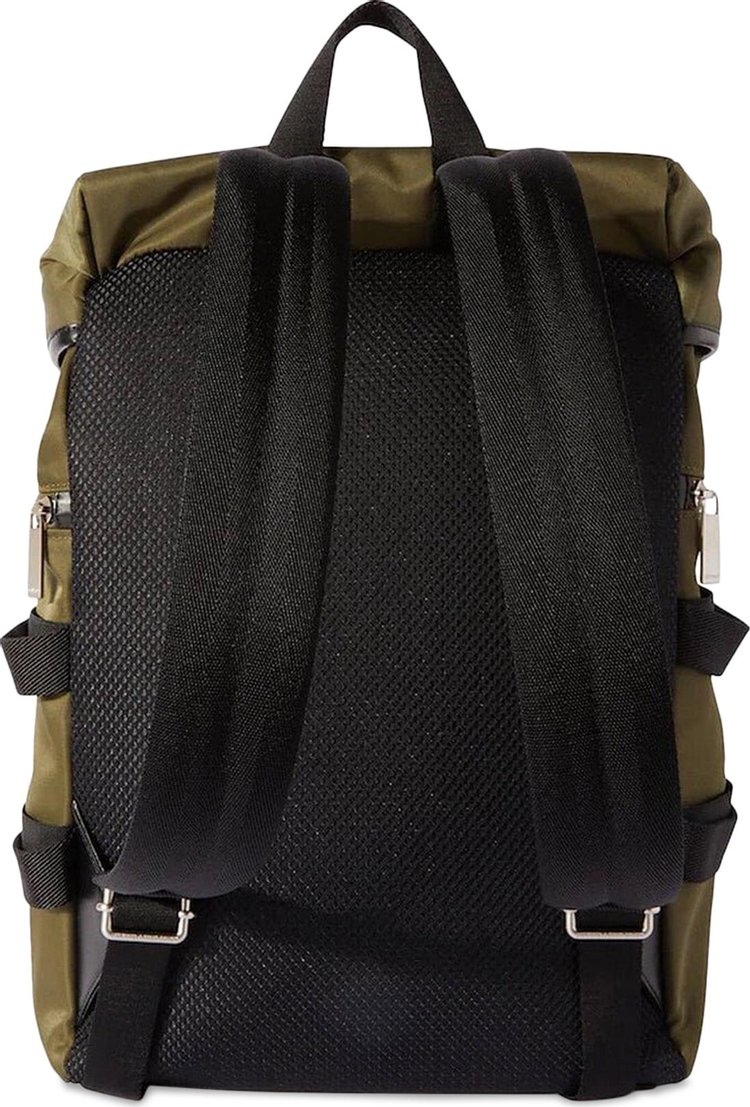 Off White Courrie Flap Backpack Military Green