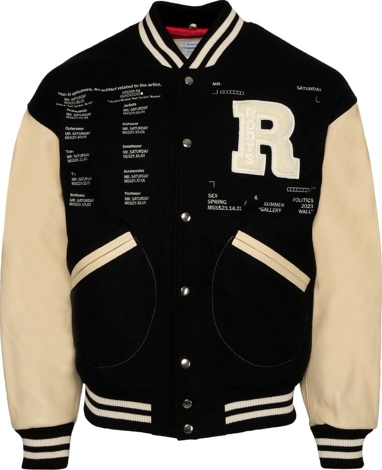 Mr. Saturday Award Jacket 'Black/Ecru'