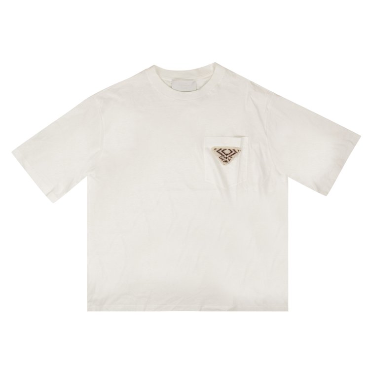 Prada Pocket Patch T-Shirt 'White'