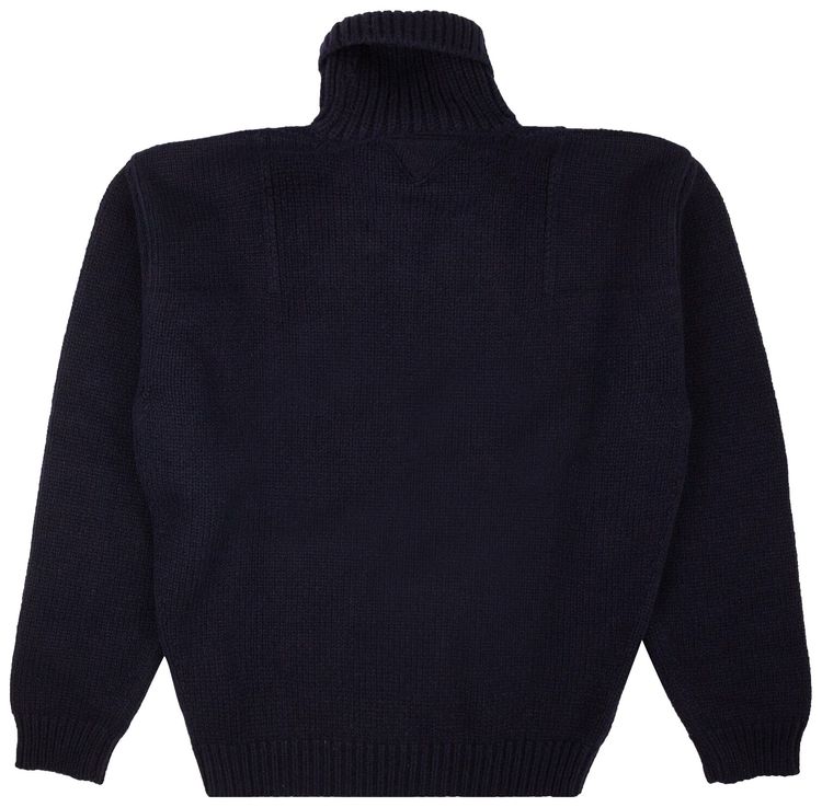 Prada Shetland Turtleneck Sweater Blue