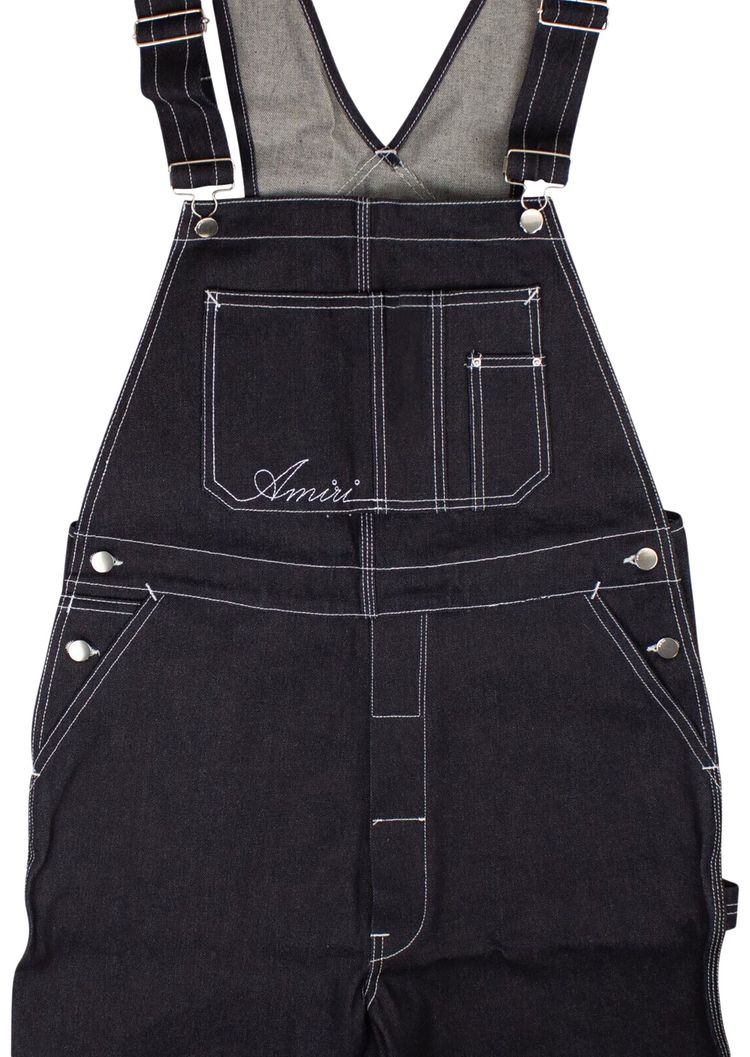 Amiri Bermuda Overalls Black