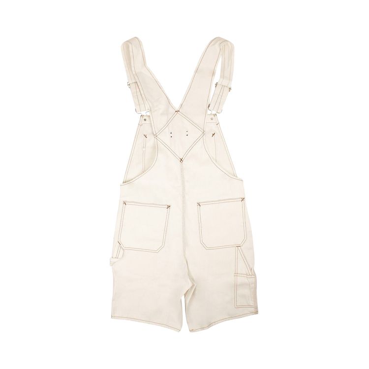 Amiri Bermuda Overalls White