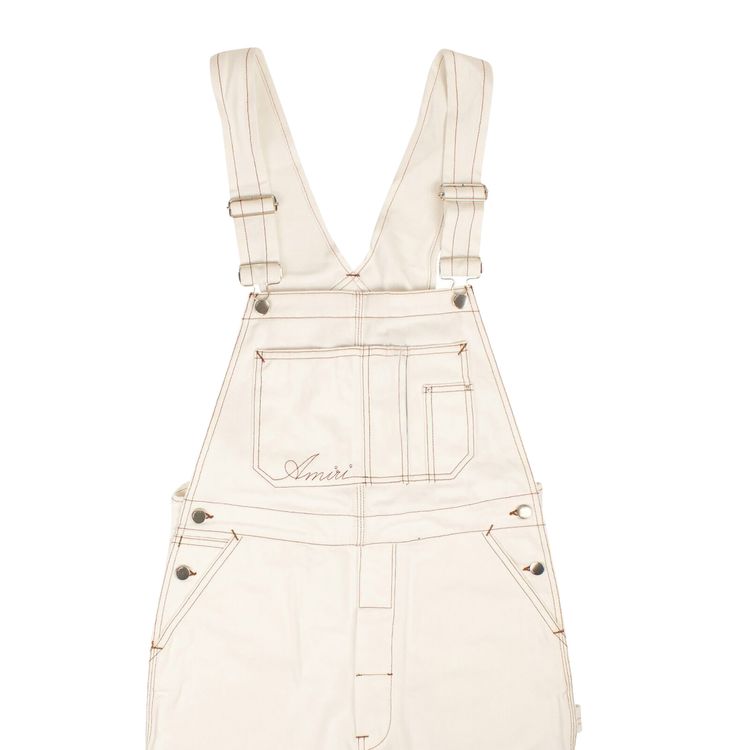 Amiri Bermuda Overalls White