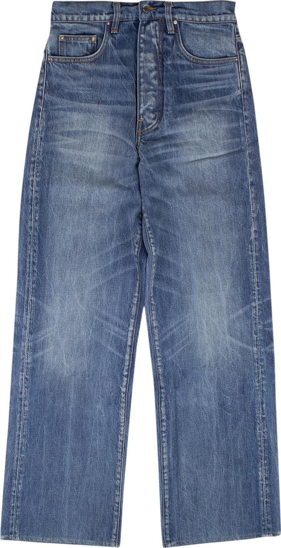 Buy Amiri Baggy Jeans 'Blue' - MDF007 479 BLUE | GOAT