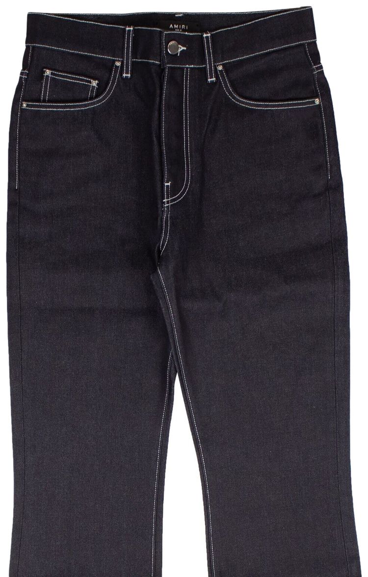 Amiri 5 Pocket Flare Leg Jeans Blue