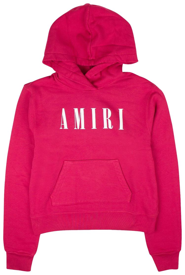 Amiri Core Logo Fitted Hoodie Pink