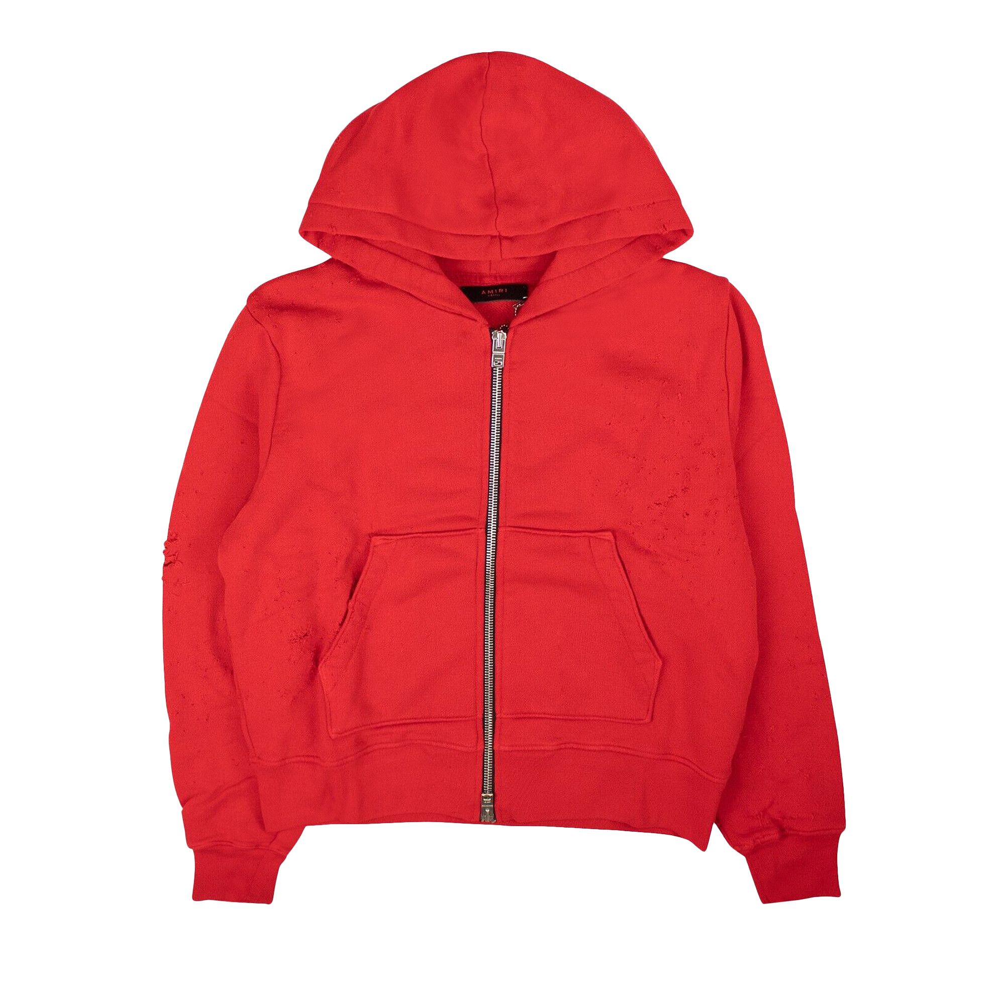 Red on sale amiri hoodie