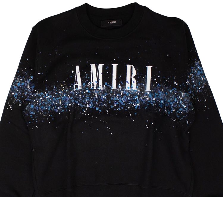 Amiri Core Crystal Painter Crewneck Black