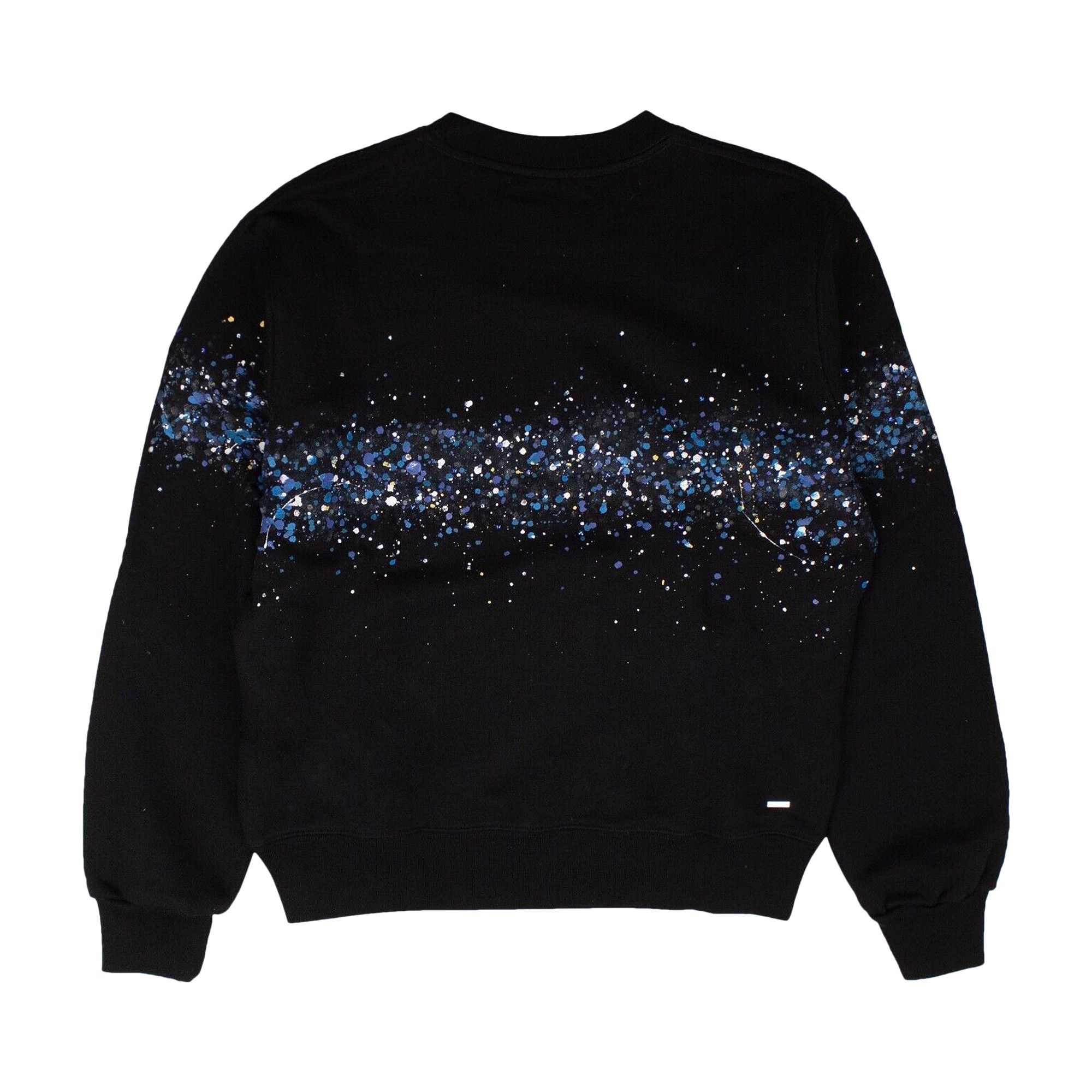 トップス AMIRI Crystal Splash Logo Sweatshirt AMIRI Crystal Splash Logo Sweatshirt Black/Blue Men's - US