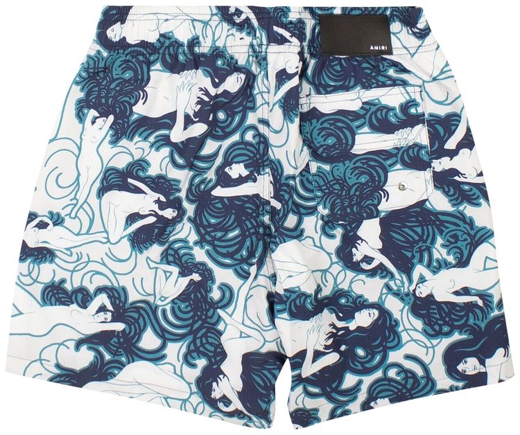 Amiri Naked Girls Swim Trunks Multicolor