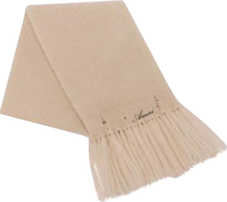 Amiri Half Cardigan Scarf Tan