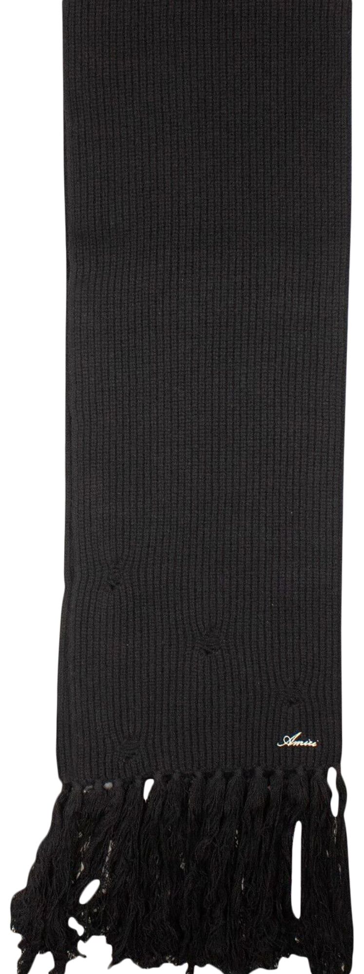 Buy Amiri Half Cardigan Scarf 'Black' - MSK006 001 BLAC | GOAT