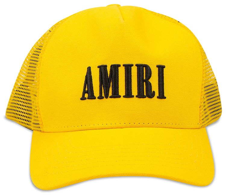 Amiri Core Logo Trucker Hat Yellow