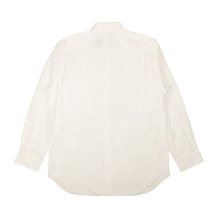 Junya Watanabe Poplin Long Sleeve Button Down Shirt White