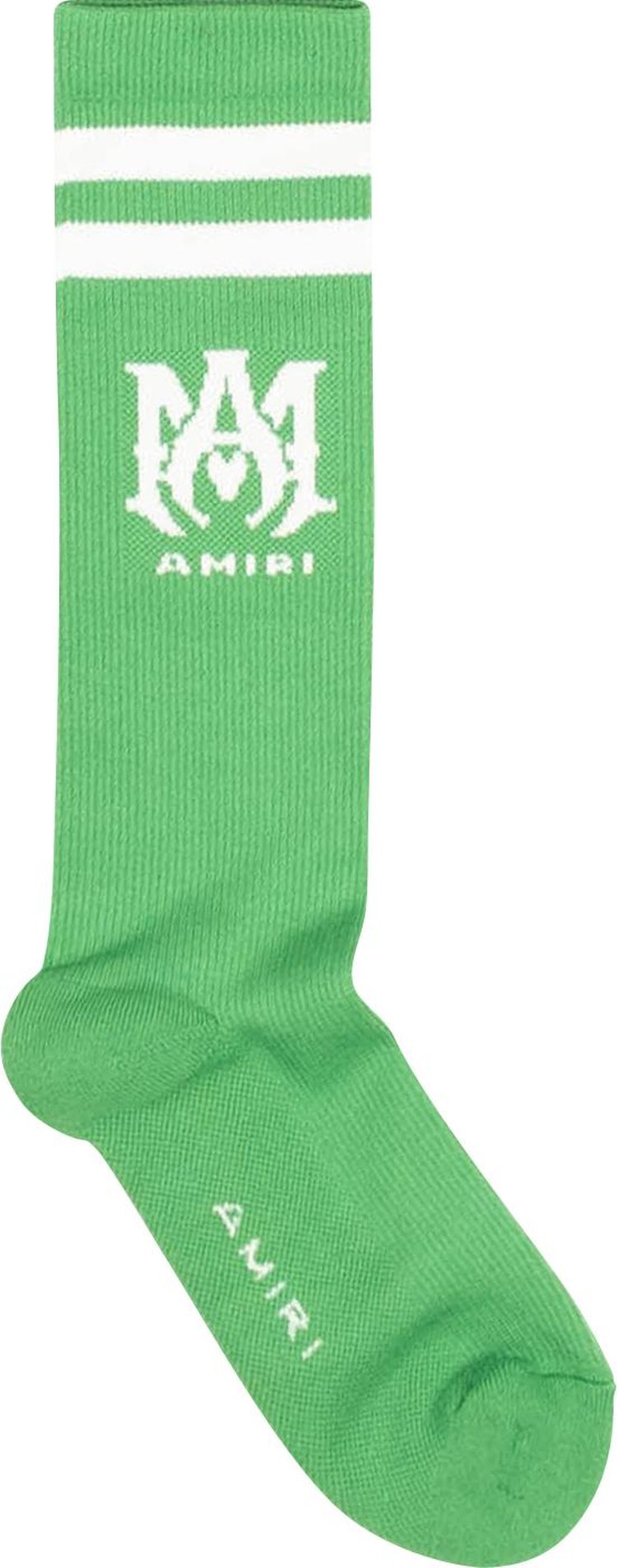 Amiri Ribbed MA Athletic Socks 'Green'