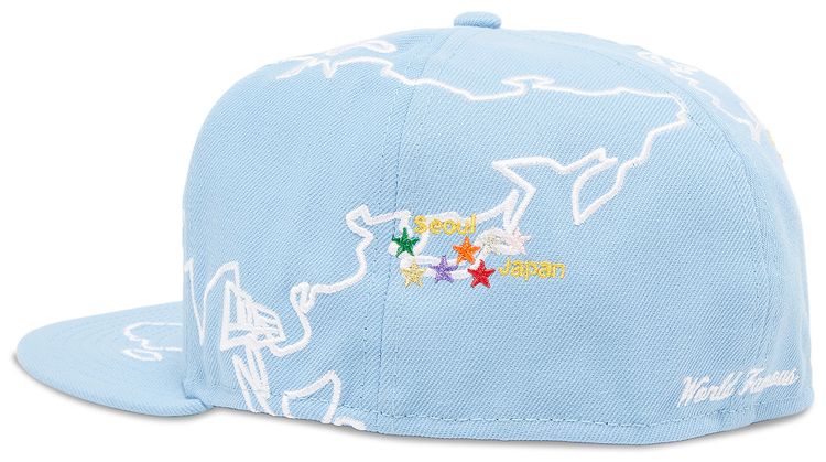 Supreme Worldwide Box Logo New Era Light Blue