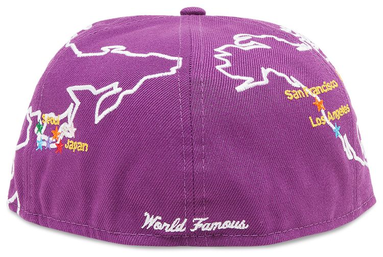 Supreme Worldwide Box Logo New Era Purple