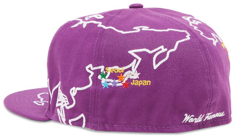 Supreme Worldwide Box Logo New Era Purple