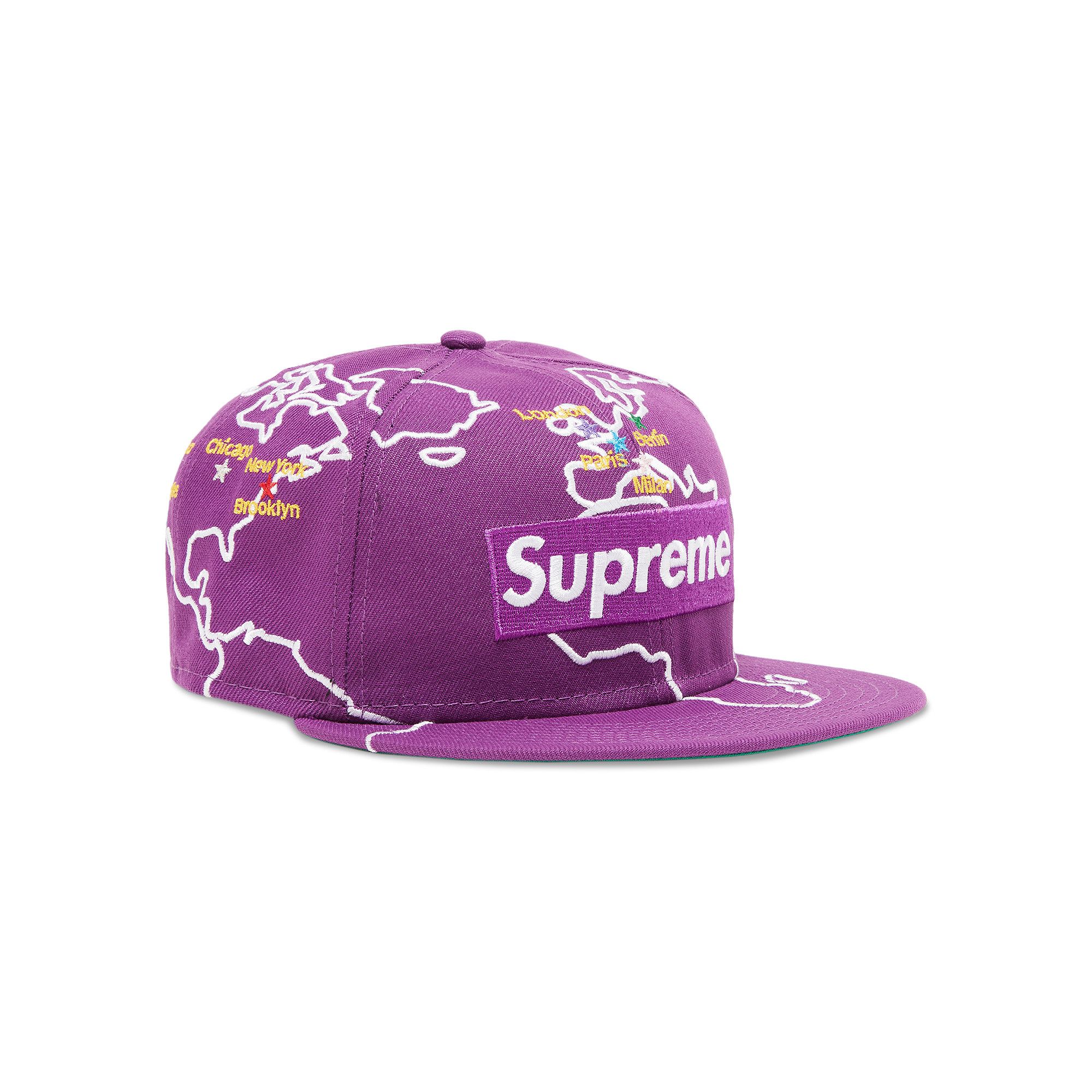 Buy Supreme Worldwide Box Logo New Era 'Purple' - FW23H21 PURPLE