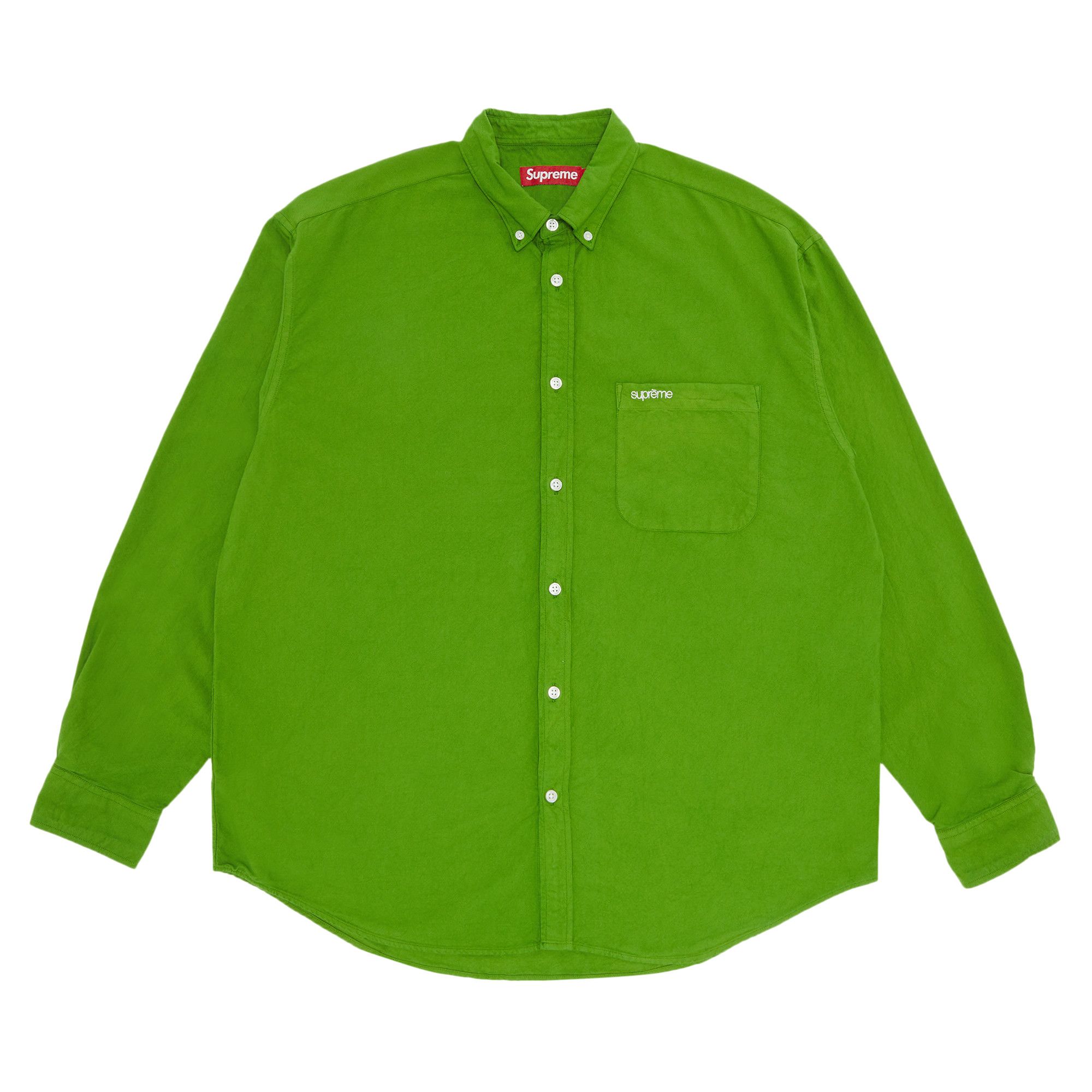 Buy Supreme Loose Fit Oxford Shirt 'Dyed Green' - FW23S3 DYED