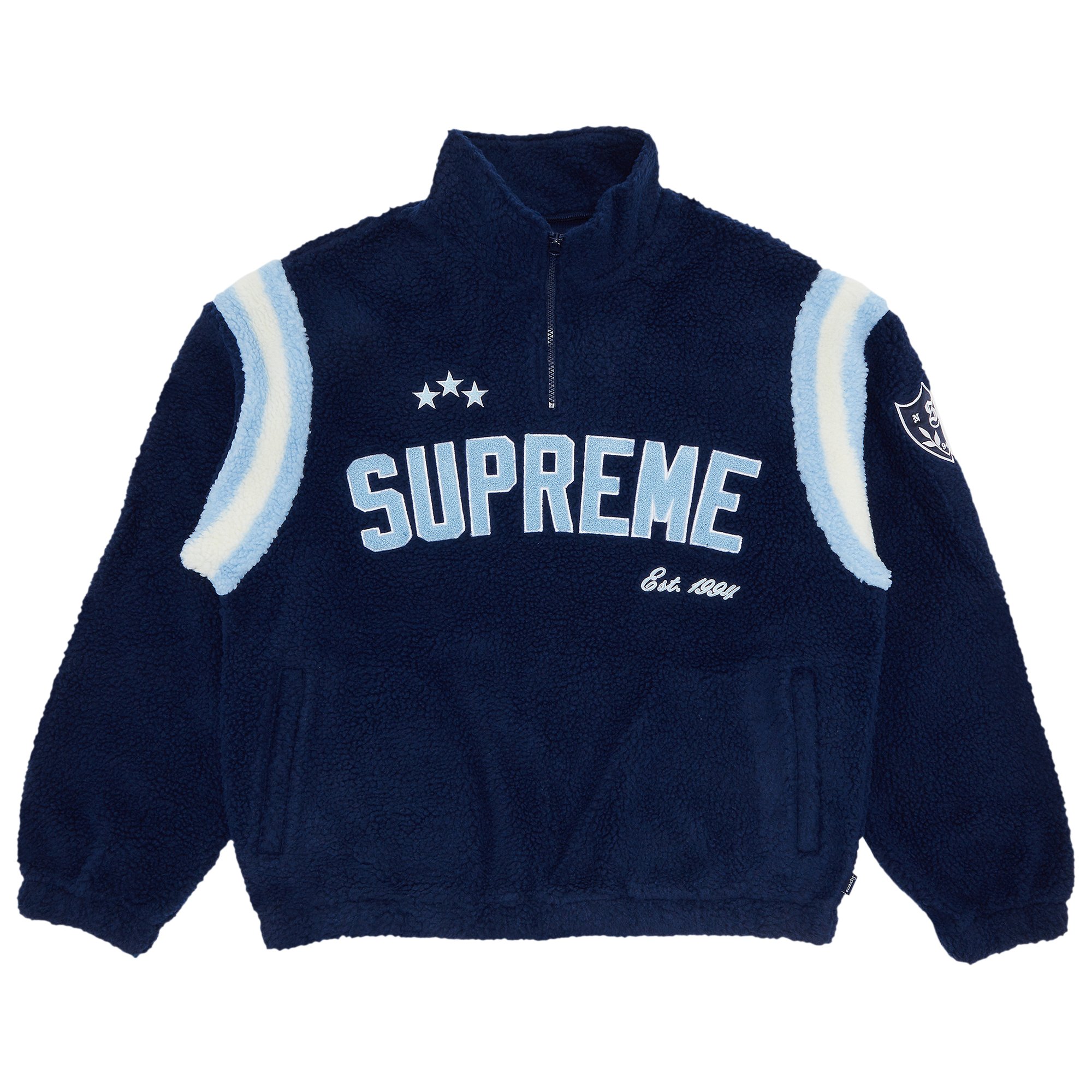 Buy Supreme Arc Half Zip Fleece Pullover 'Navy' - FW23J70 NAVY
