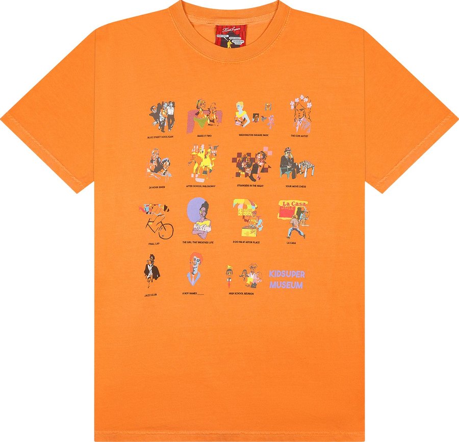 Buy KidSuper Museum Tee 'Orange' - AW23 SST 16 ORAN | GOAT