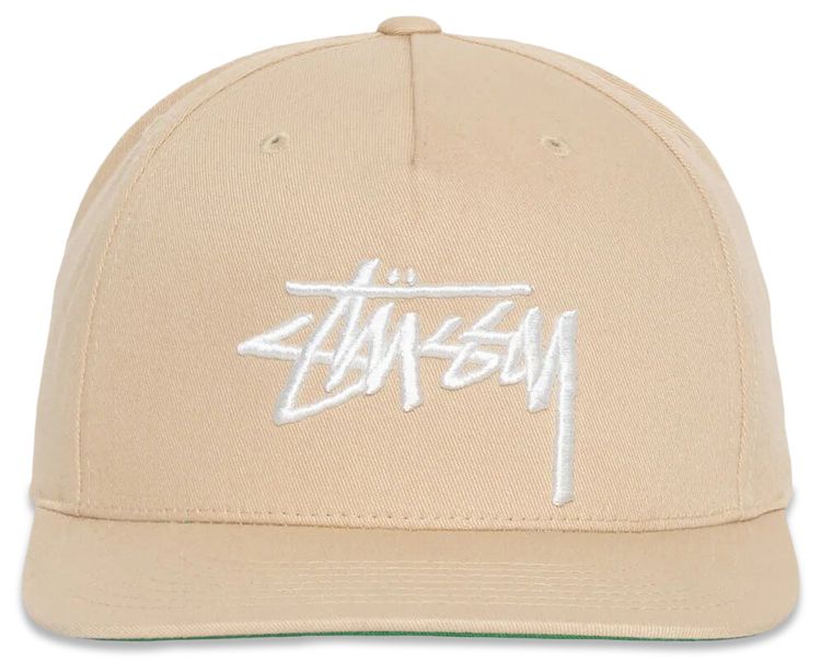 Stussy Big Stock Point Crown Cap Sand