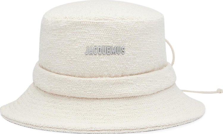 Jacquemus Knotted Bucket Hat 'Off White'