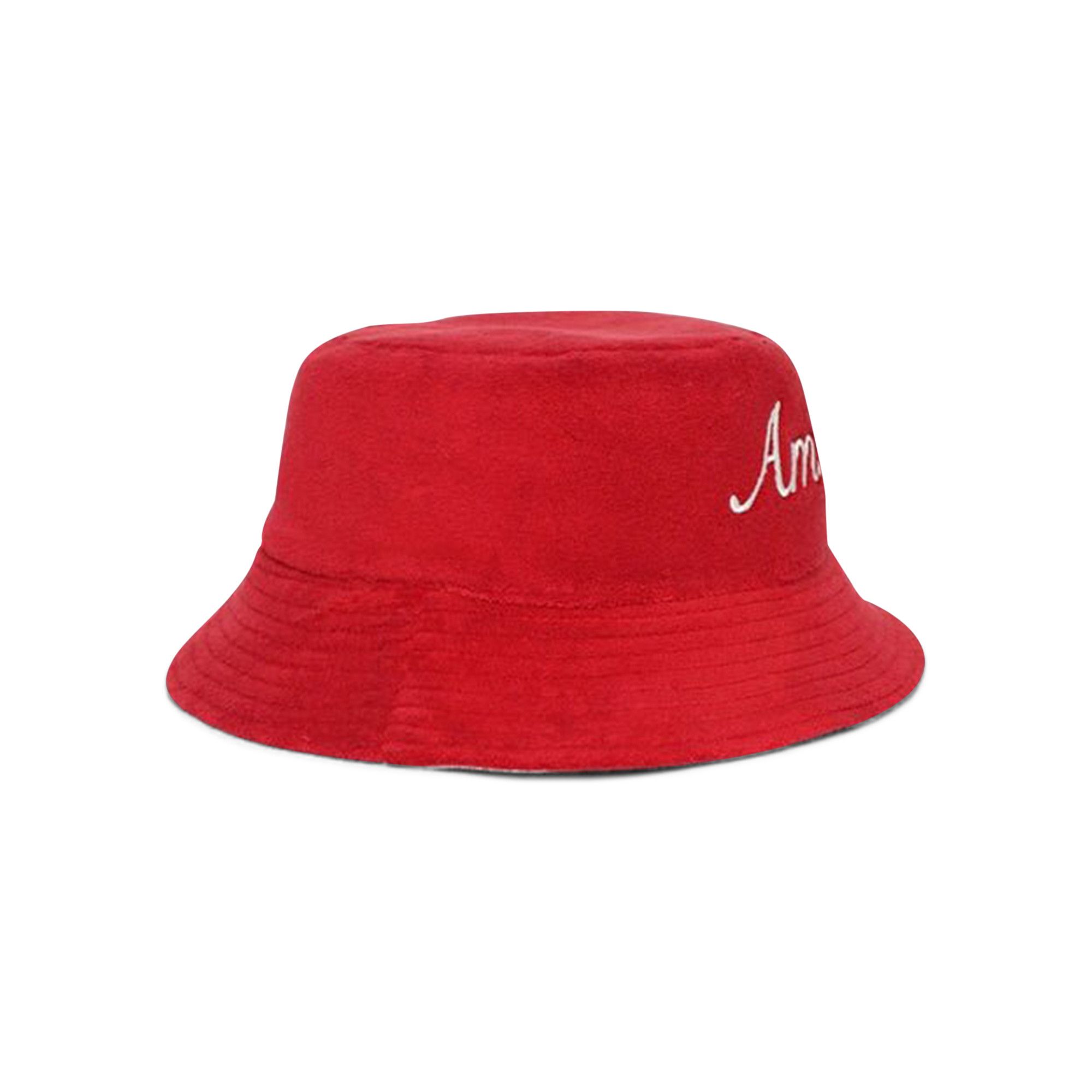 Buy Amiri Bandana Aloha Silk Reversible Bucket Hat 'Red