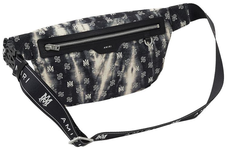 Amiri Micro Paisley Tie Dye Bum Bag Black