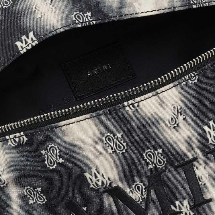 Amiri Micro Paisley Tie Dye Bum Bag Black
