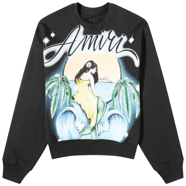 Amiri Mermaid Crewneck Black