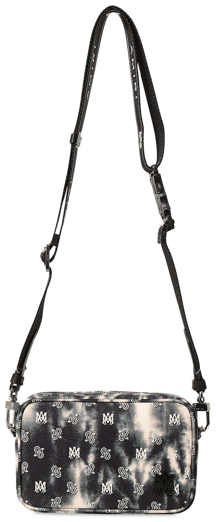 Amiri Micro Paisley Tie Dye Camera Bag Black
