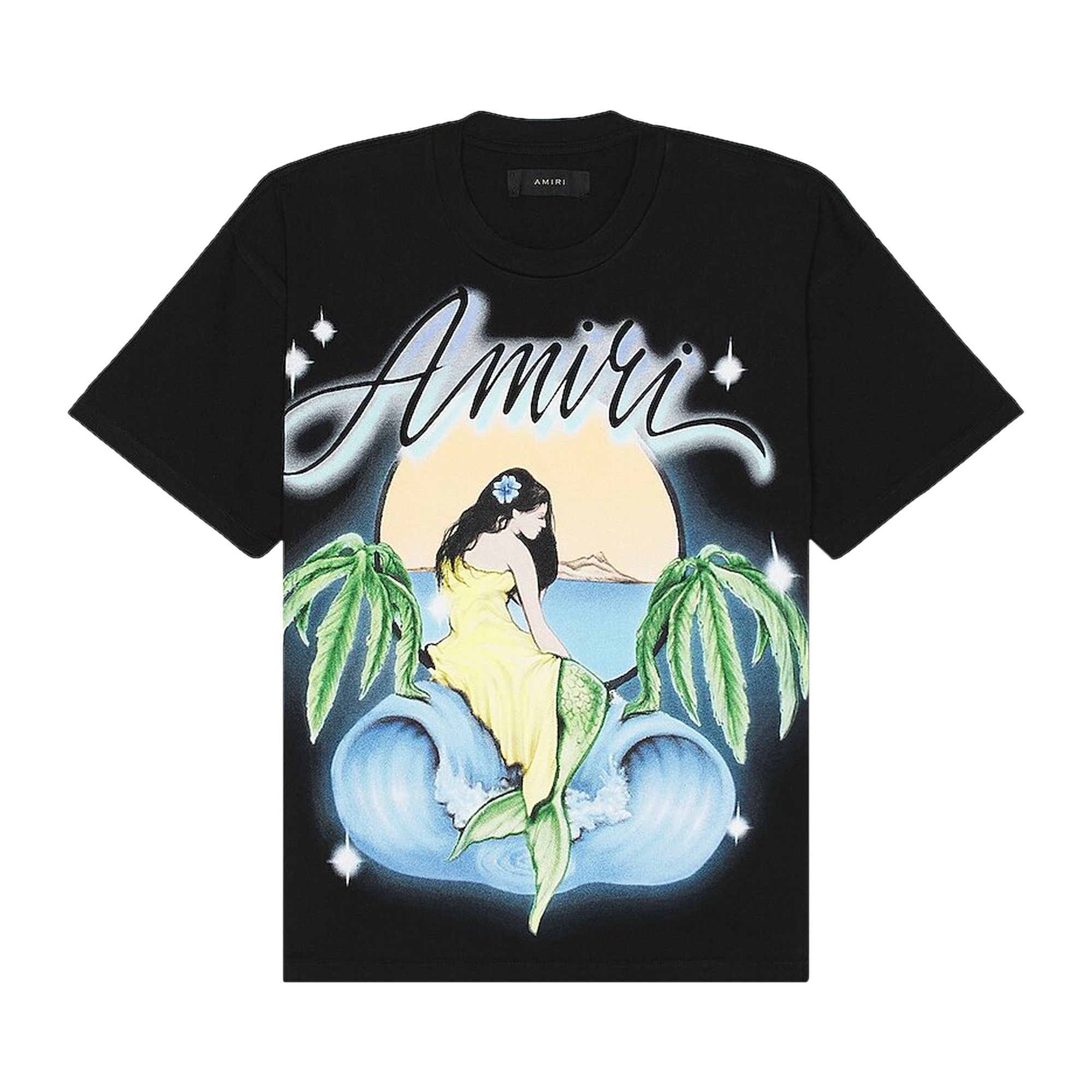 アミリ AMIRI MERMAID T-SHIRT 半袖カットソー SRPF23WJT012SMRCJS1 ブラック サイズ：S Buy Amiri Oversized Mermaid Tee 'Black' - PF23MJG002 001