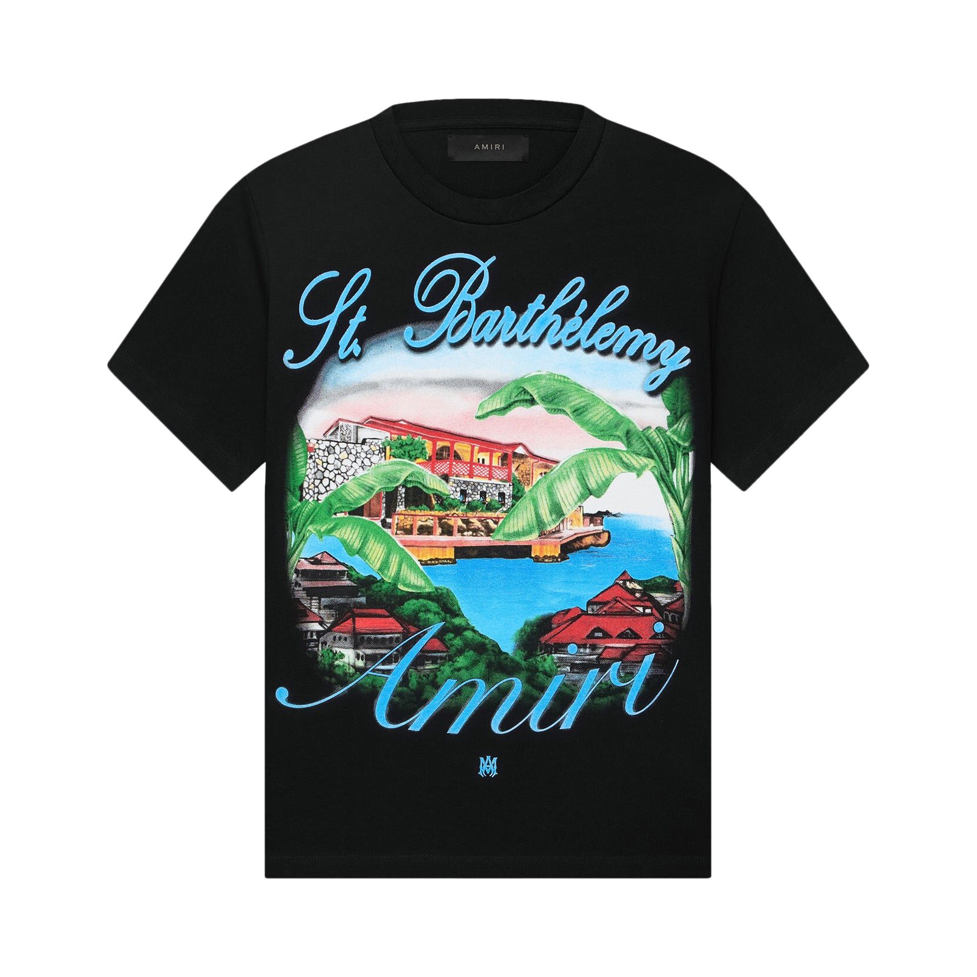 Amiri Eden Rock Tシャツ ブラック 人気グラフィックが際立つ AMIRI EDEN ROCK X AMIRI TEE - BLACK | eBay