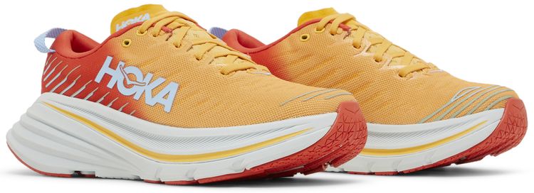 HOKA Bondi X Fiesta Amber Yellow