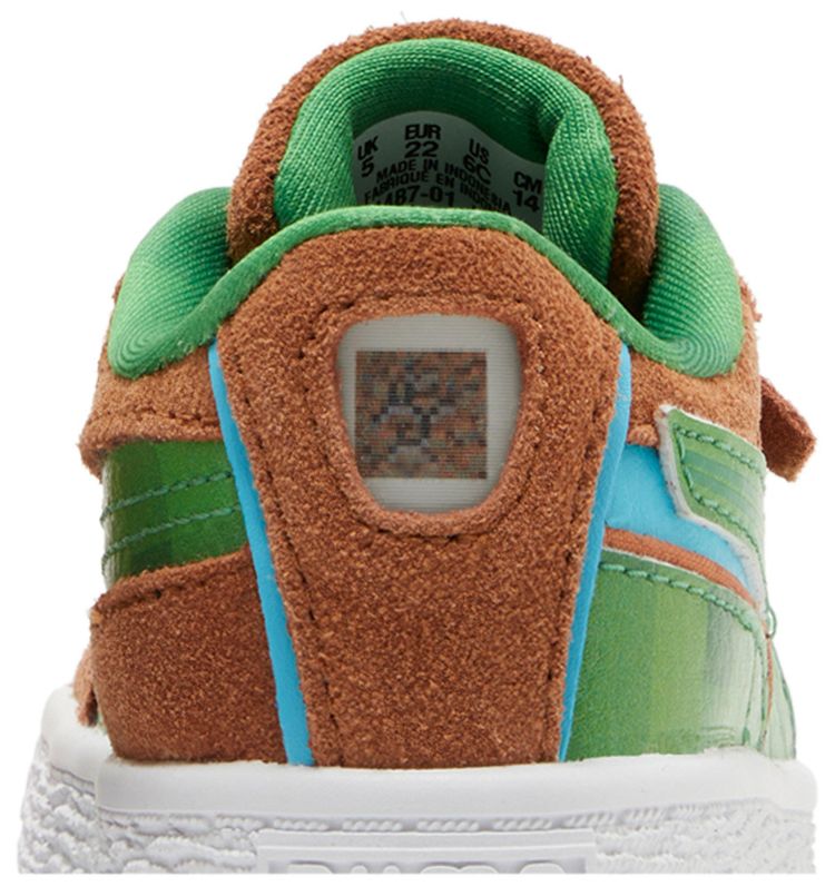Minecraft x Puma Suede Infant Grass Block