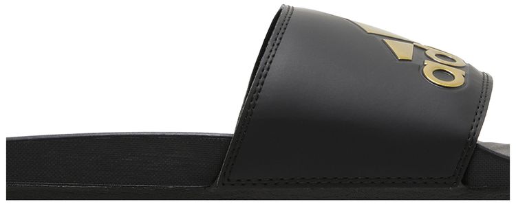 Adidas Adilette Comfort Slide Black Gold Metallic
