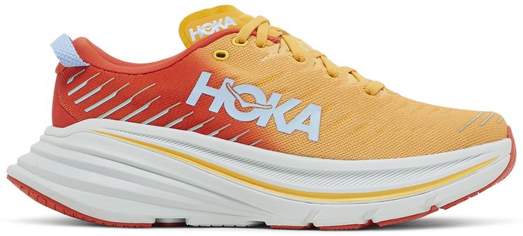 HOKA Bondi X Fiesta Amber Yellow