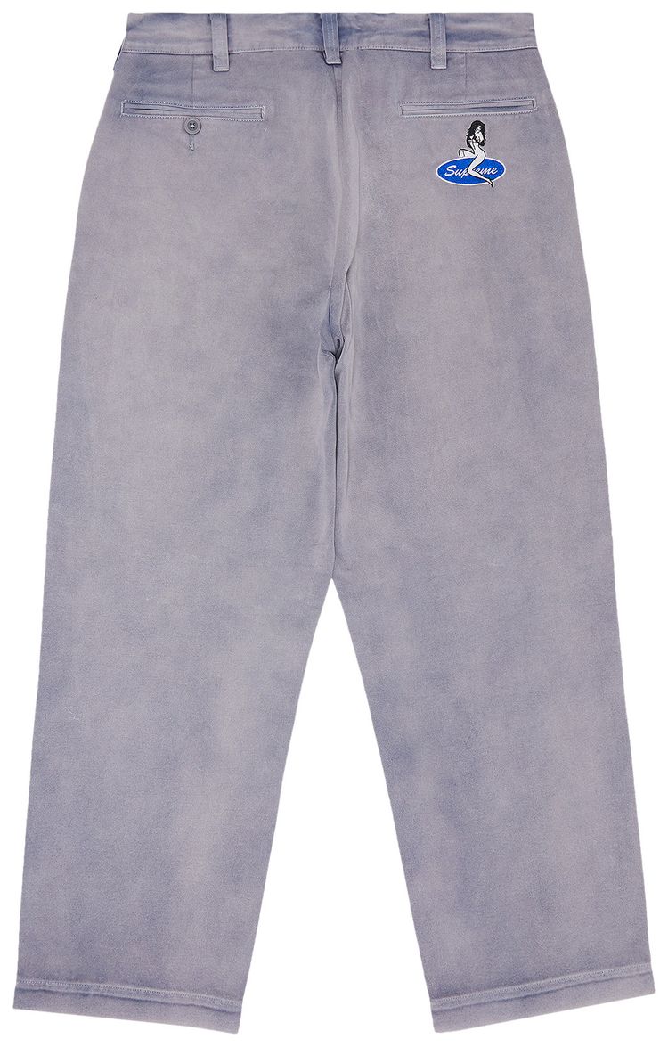 Supreme Chino Pant Washed Navy