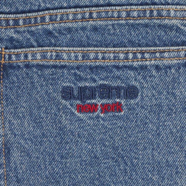 Supreme Baggy Jean Washed Indigo