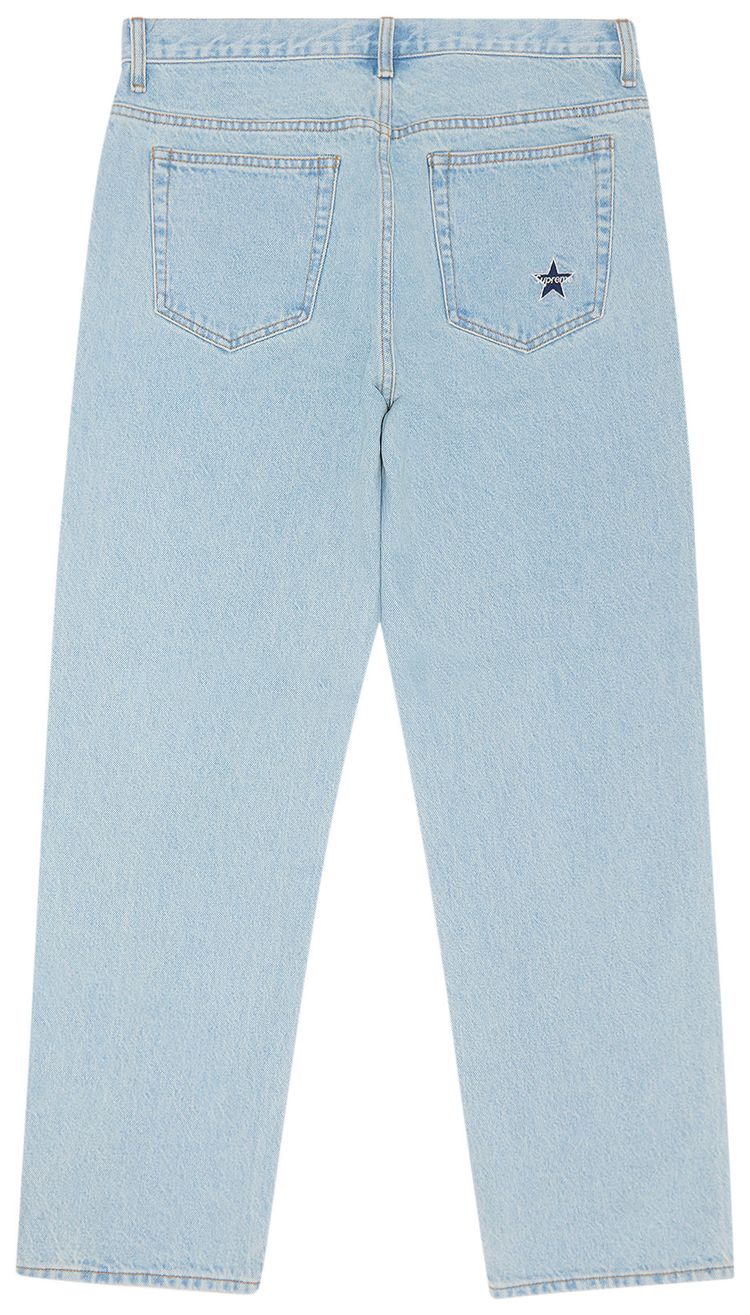 Supreme Regular Jean Washed Blue
