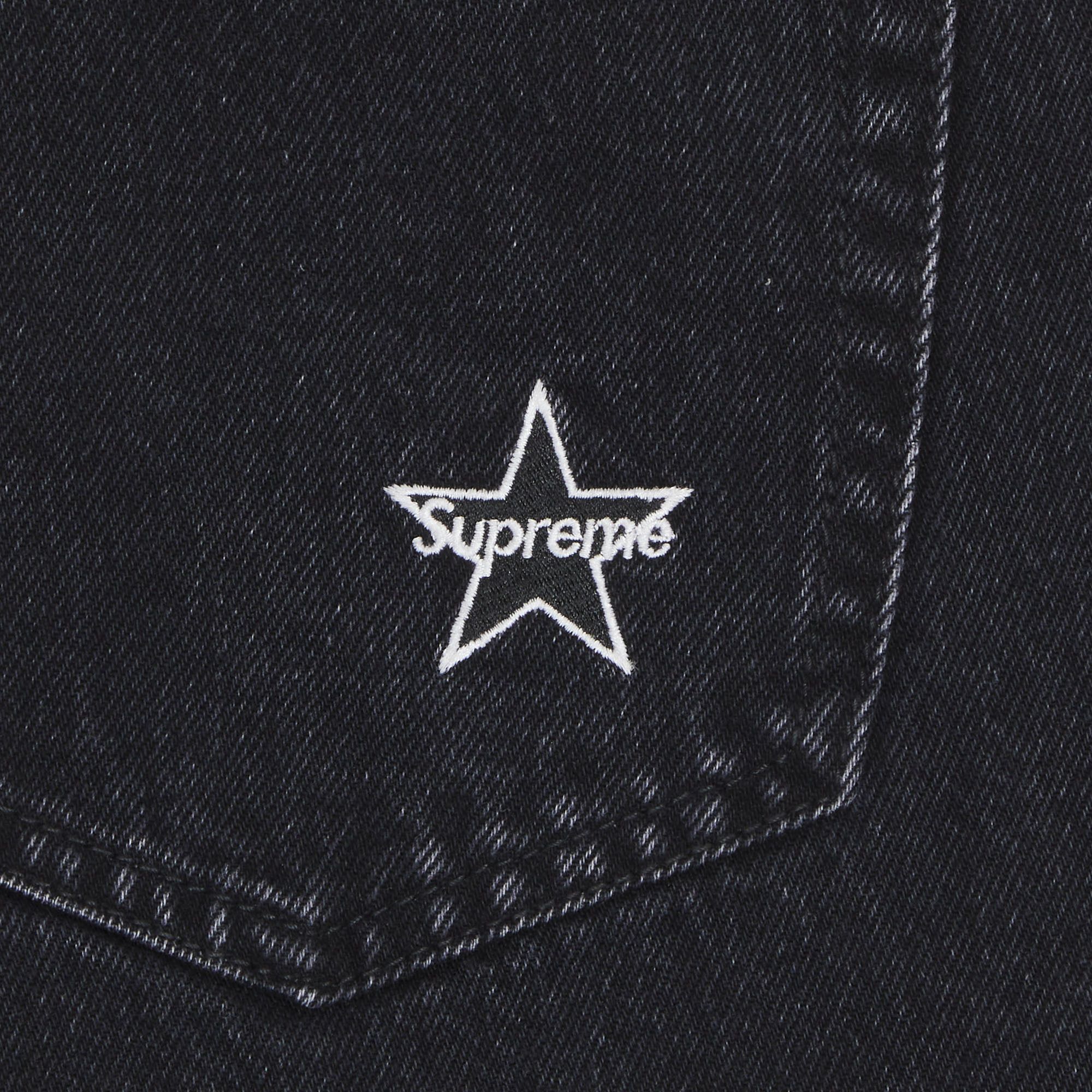 Buy Supreme Regular Jean 'Washed Black' - FW23P31 WASHED