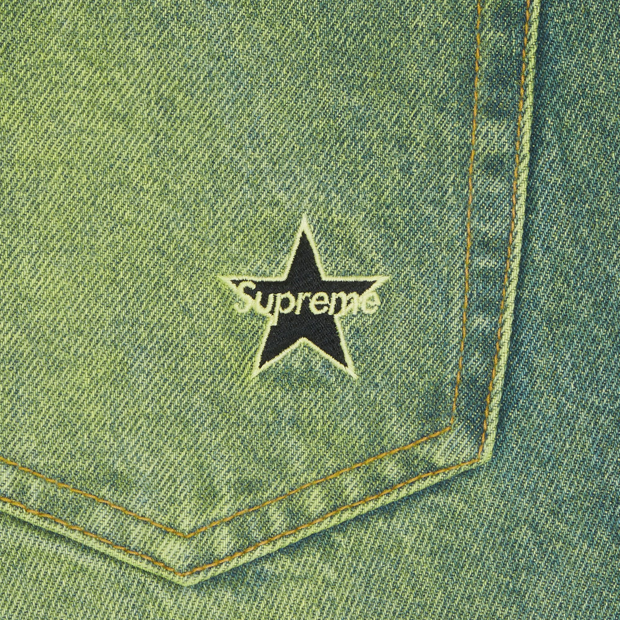Supreme Regular Jean Overspray Green 23Fw | eBay