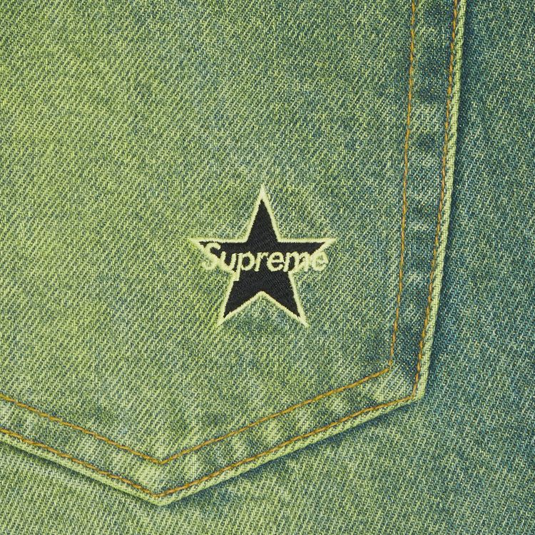 Supreme Regular Jean Overspray Green
