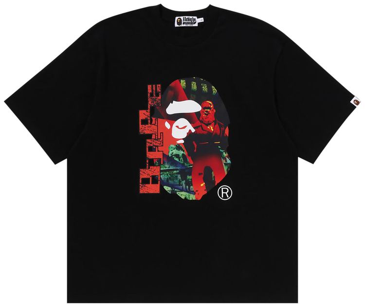 BAPE Head Graphic Tee Black