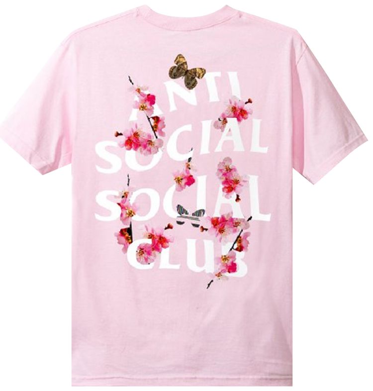 Anti Social Social Club Kkotch Tee Pink