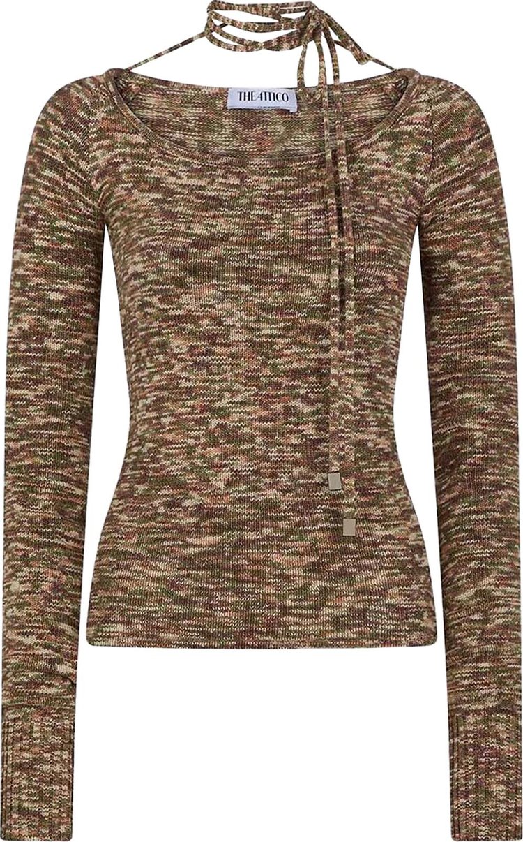 The Attico Heather Sweater 'Brown Forest'
