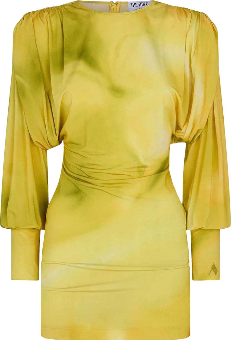 The Attico Quinn Mini Dress 'Pale Yellow'