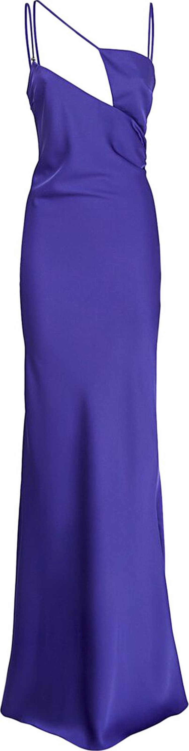 The Attico Melva Long Dress 'Vivid Violet'